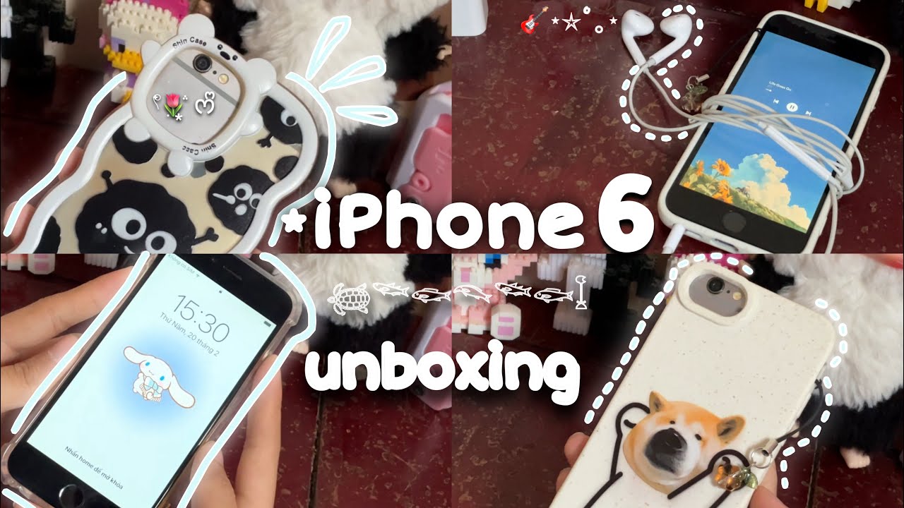 iPhone 6 in 2025 💛 Unboxing 2hand | aesthetic + camera test, set up, phone case Shopee, accessories✨