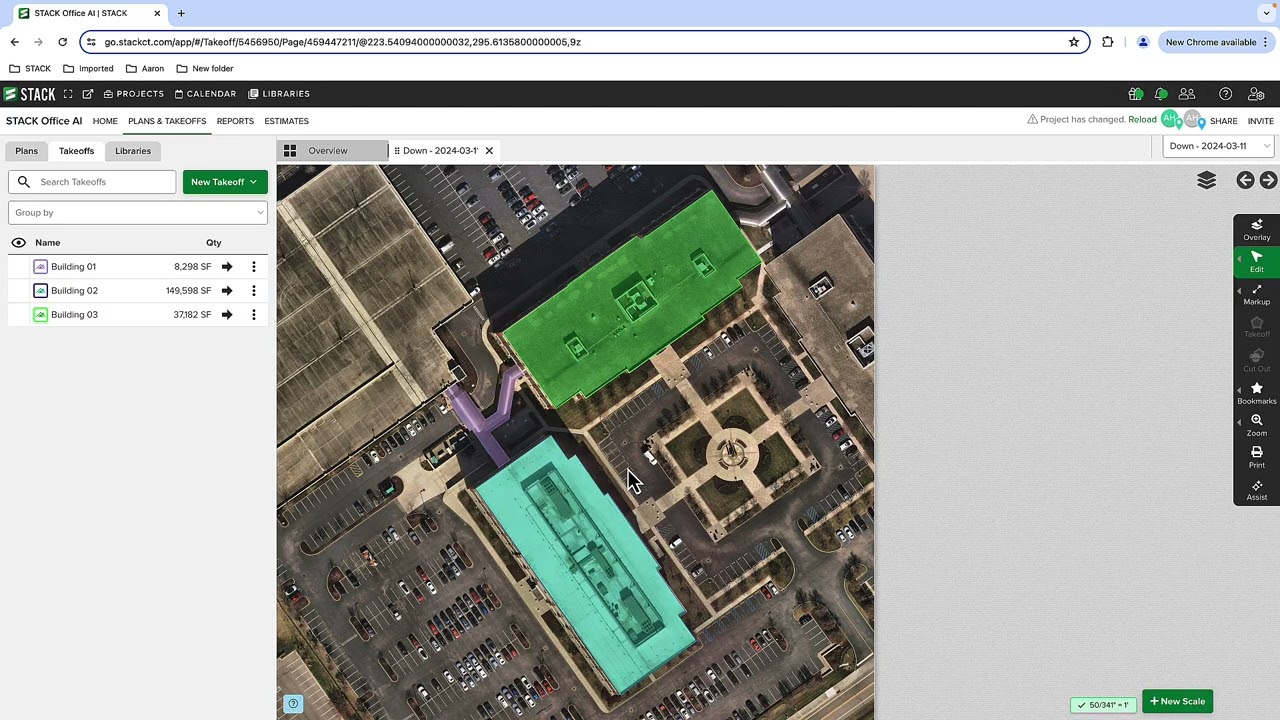 Roof AI for Aerial Imagery in STACK Takeoff & Estimate