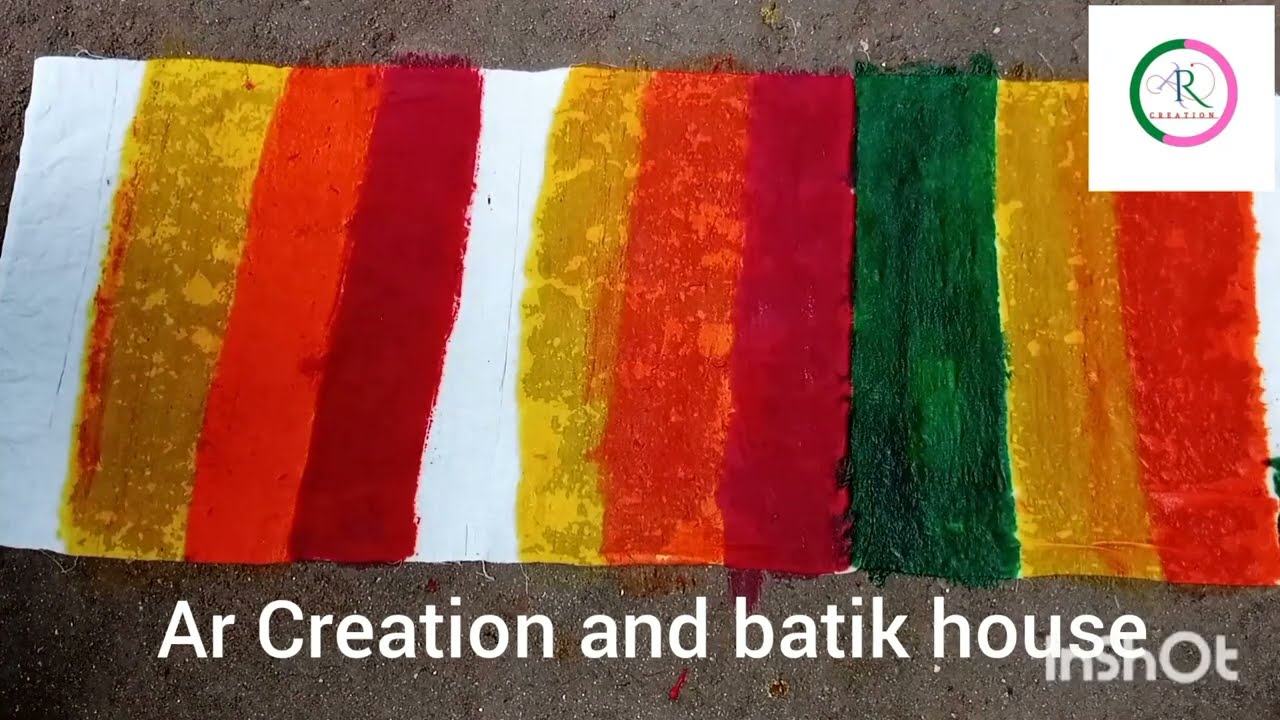 ব্রাস বাটিক করার সহজ সমাধান।Rules for dye in brush batik.salfer deying
