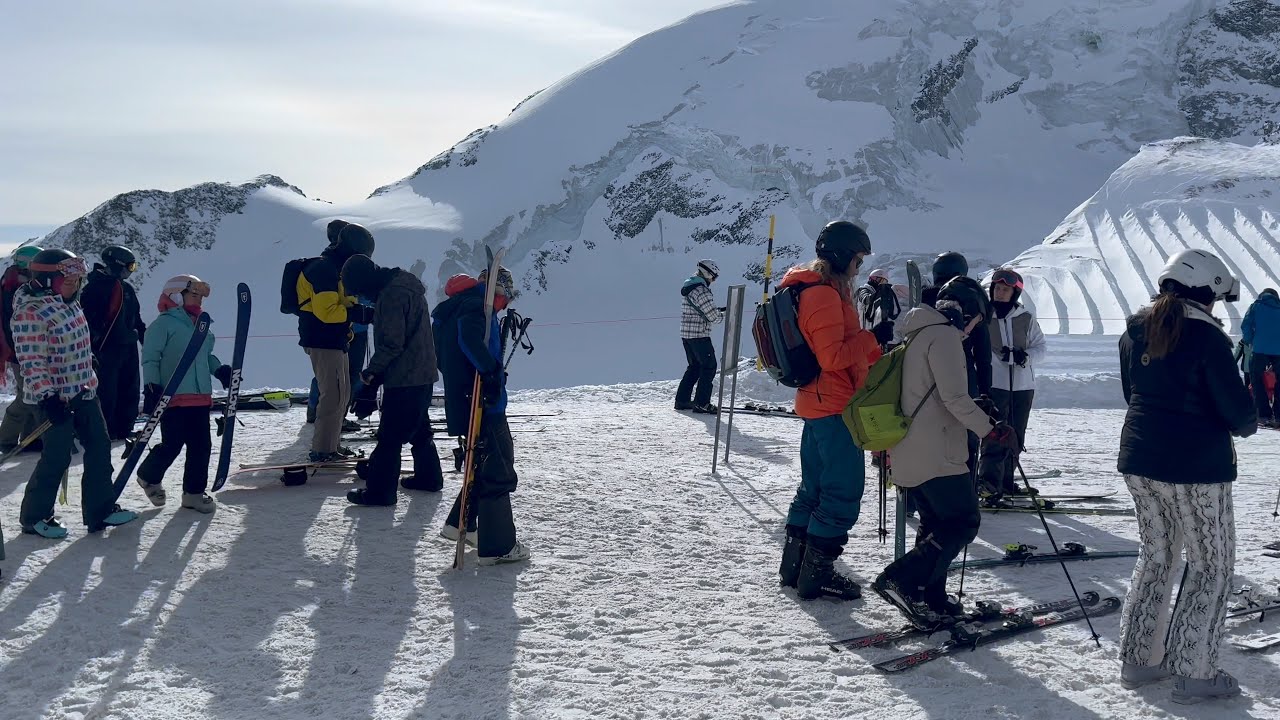 Switzerland Winter Day 2 - Saas Fee Ski Resort 2/8/26 #switzerland #saasfee #ski #winter #skiing 
