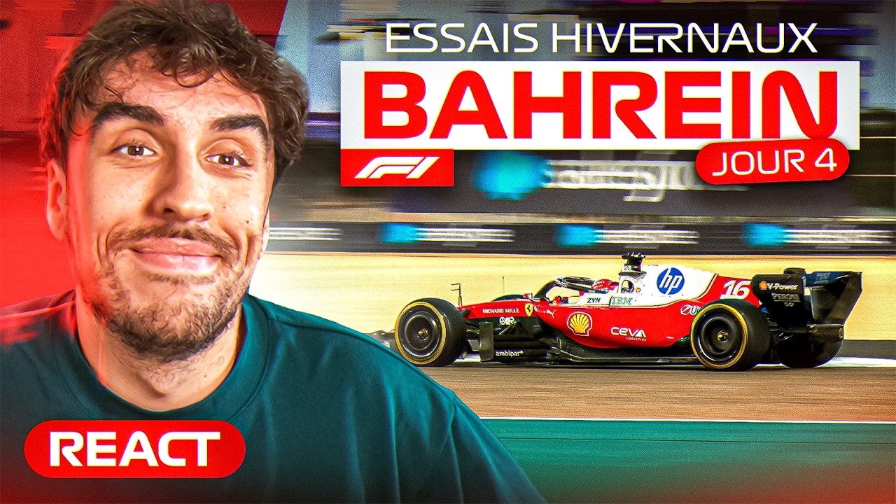 React F1 - Jour 4 des Essais Hivernaux 2026 à Bahrain !