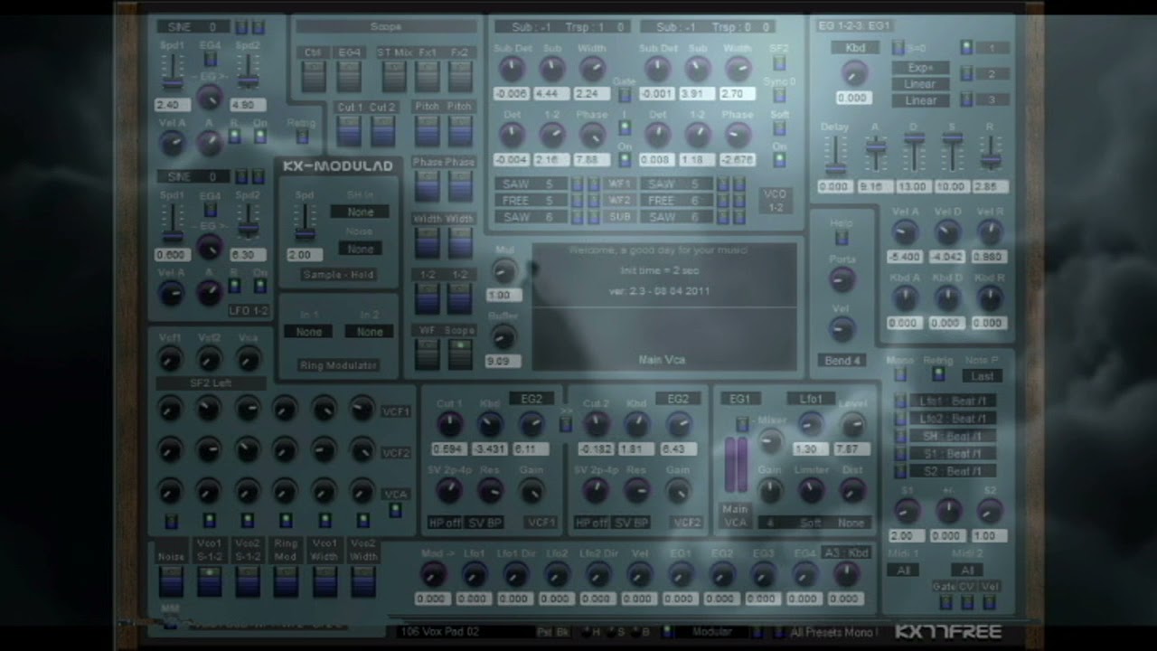 FREE SYNTH -KX77FREE- SOUND DEMO -AMBIENT TEXTURES