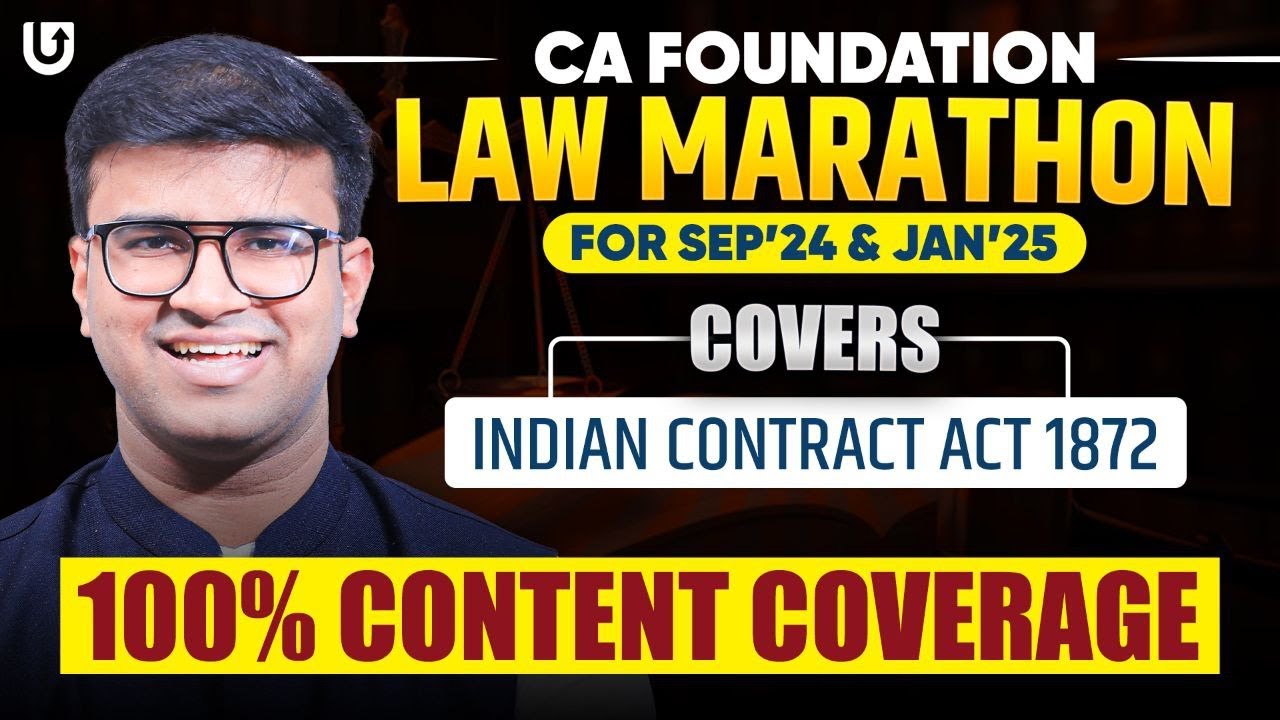 CA Foundation Law Indian Contract Act 1872 |  One Shot Revision | CA Indresh Gandhi #cafoundation