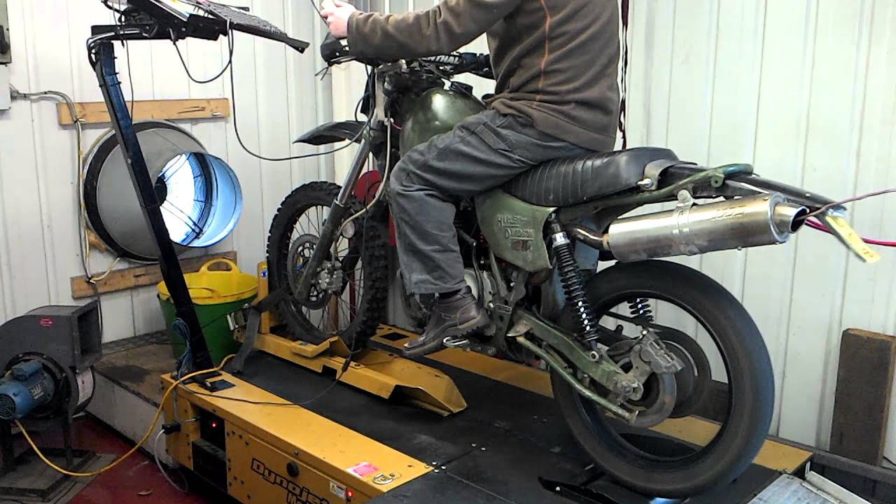 Harley Davidson MT350 with 560cc on the dyno