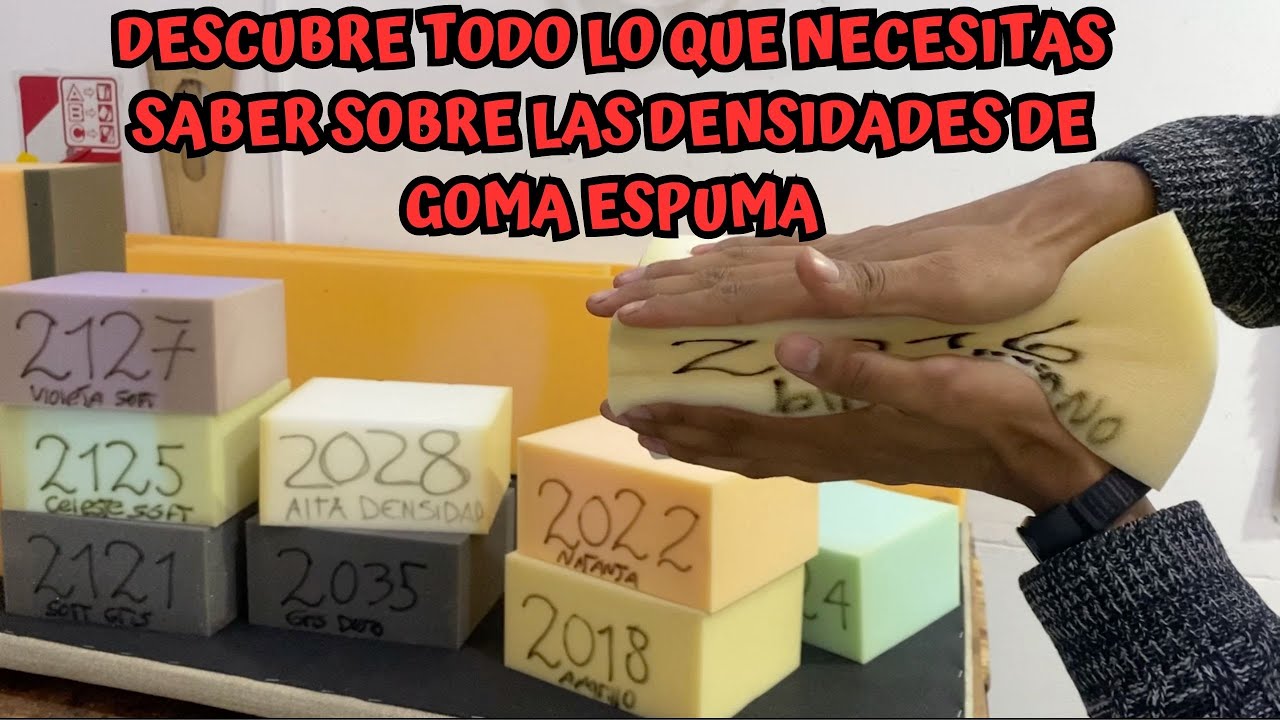 Guía COMPLETA sobre las DENSIDADES de goma ESPUMA: ALTA densidad, MENOR densidad y placa SOFT!