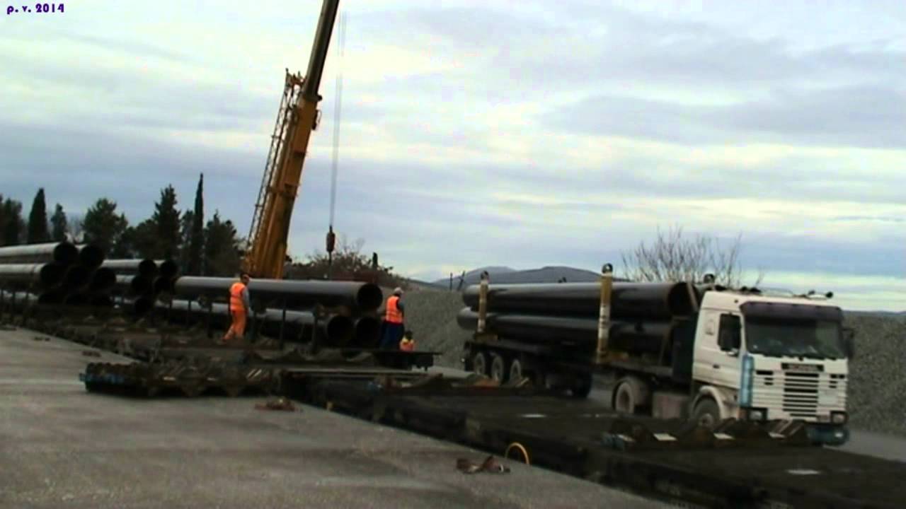Φόρτωση Σωληνοτρένου, Θήβα 9/12/2014