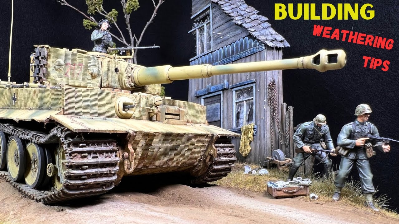Tiger 1 Takom mid production tank DIORAMA 1/35 EASTERN FRONT WW2 model kit building tutorial Big Box