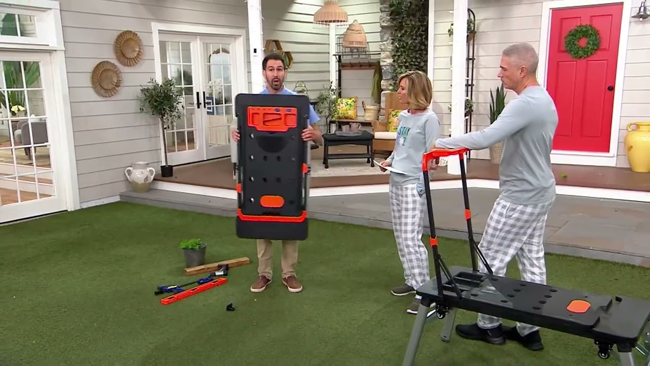 7-in-1 Workbench Platform with Hand Truck Dolly Wheels on QVC
