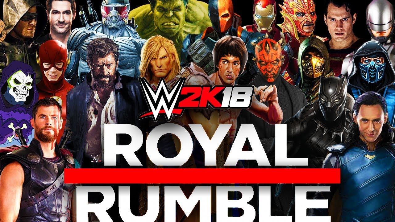 WWE 2K18 Royal Rumble CAW Pre-Event✔
