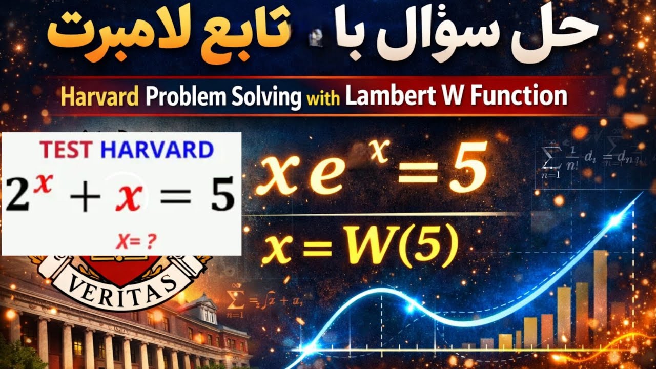 آموزش حل معادلات توانی پیچیده به روش تابع لامبرت Solving Harvard Power Equations using Lambert W