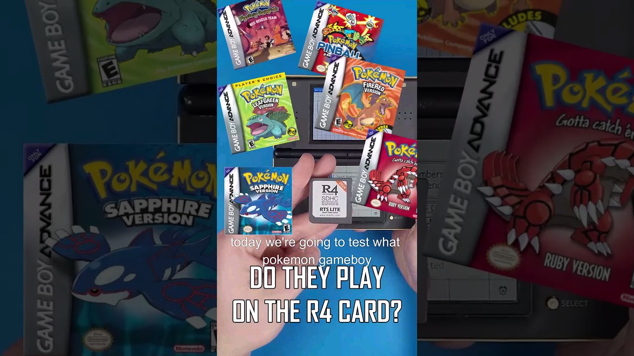 Pokemon GBA On The R4 Card