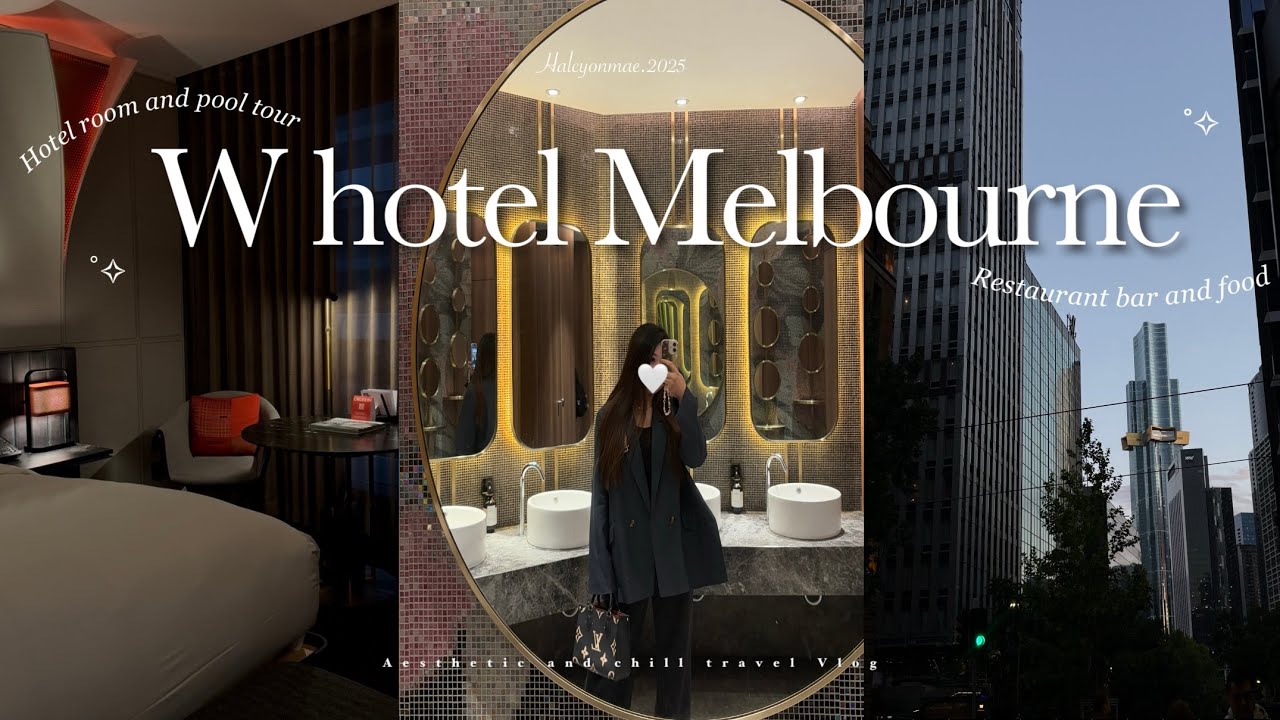 MELBOURNE HOTEL VLOG 🌟| W Hotel, Omakase Dinner, 24-Hour Pool & Stunning City Views