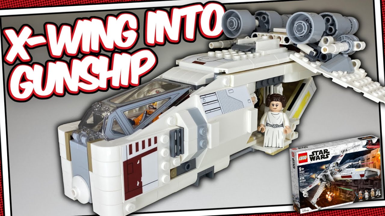 Боевой корабль повстанцев, собранный из истребителя X-Wing — (LEGO Star Wars 75301 X-Wing: альтер...