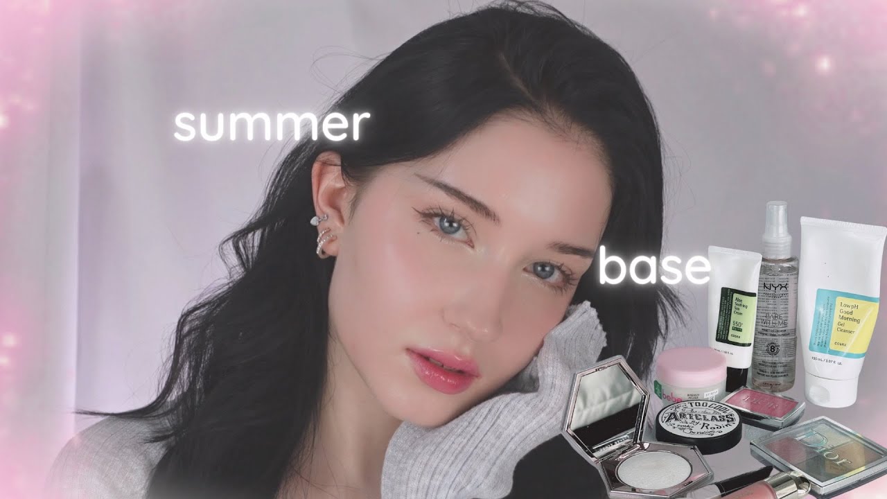 glowy in the summer ! summer base routine - make up tutorial I Daily Ria