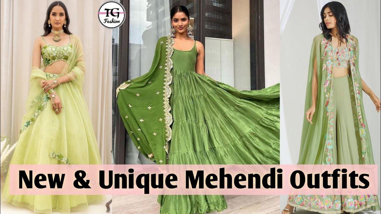 Unique Mehendi Outfits | Mehendi Outfit Ideas | Mehendi Outfits | Mehndi Function Outfit Ideas