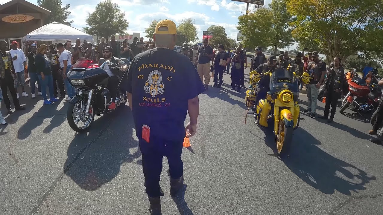 CRAZY!! BIKERS TOOK OVER COLUMBUS, GA || PHARAOH SOULS MC 10TH ANNIVERSARY 