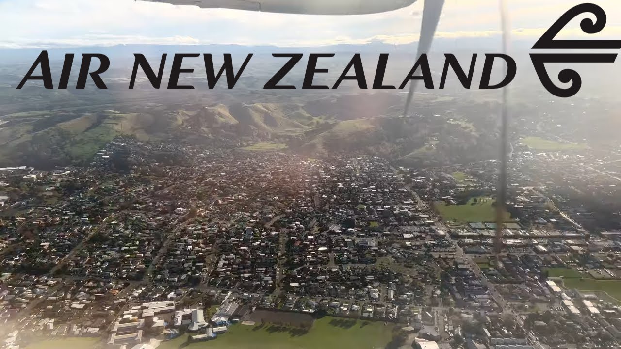 Napier - Hawke’s Bay Airport landing [Air New Zealand ATR-72]