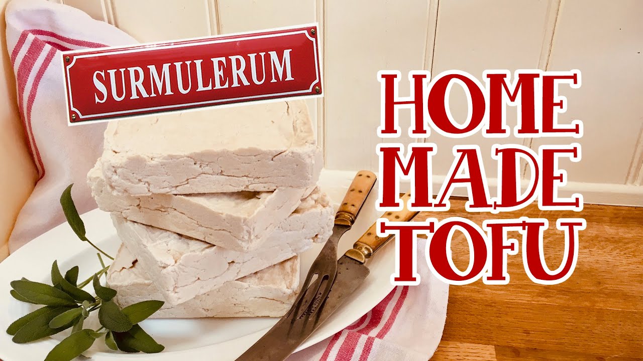 How to Make Extra Firm Tofu (with just soya milk, lime juice and water) (Vegan)
