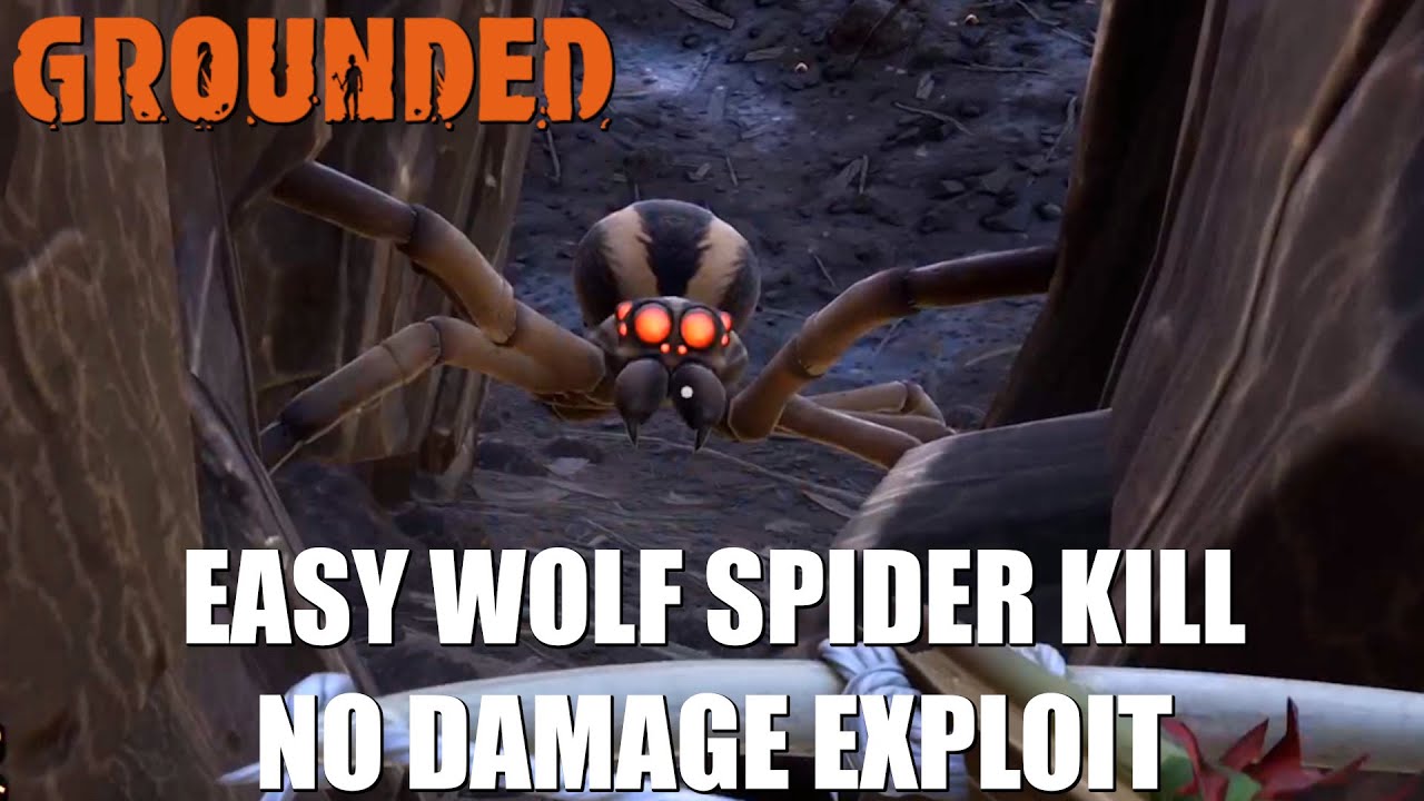 Grounded | Easy Wolf Spider Kills | No Damage Exploit