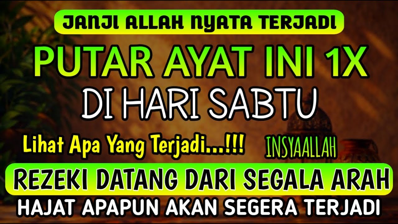 Bacaan Dahsyat! Satu Kali Putar Bisa Datangkan Kekayaan