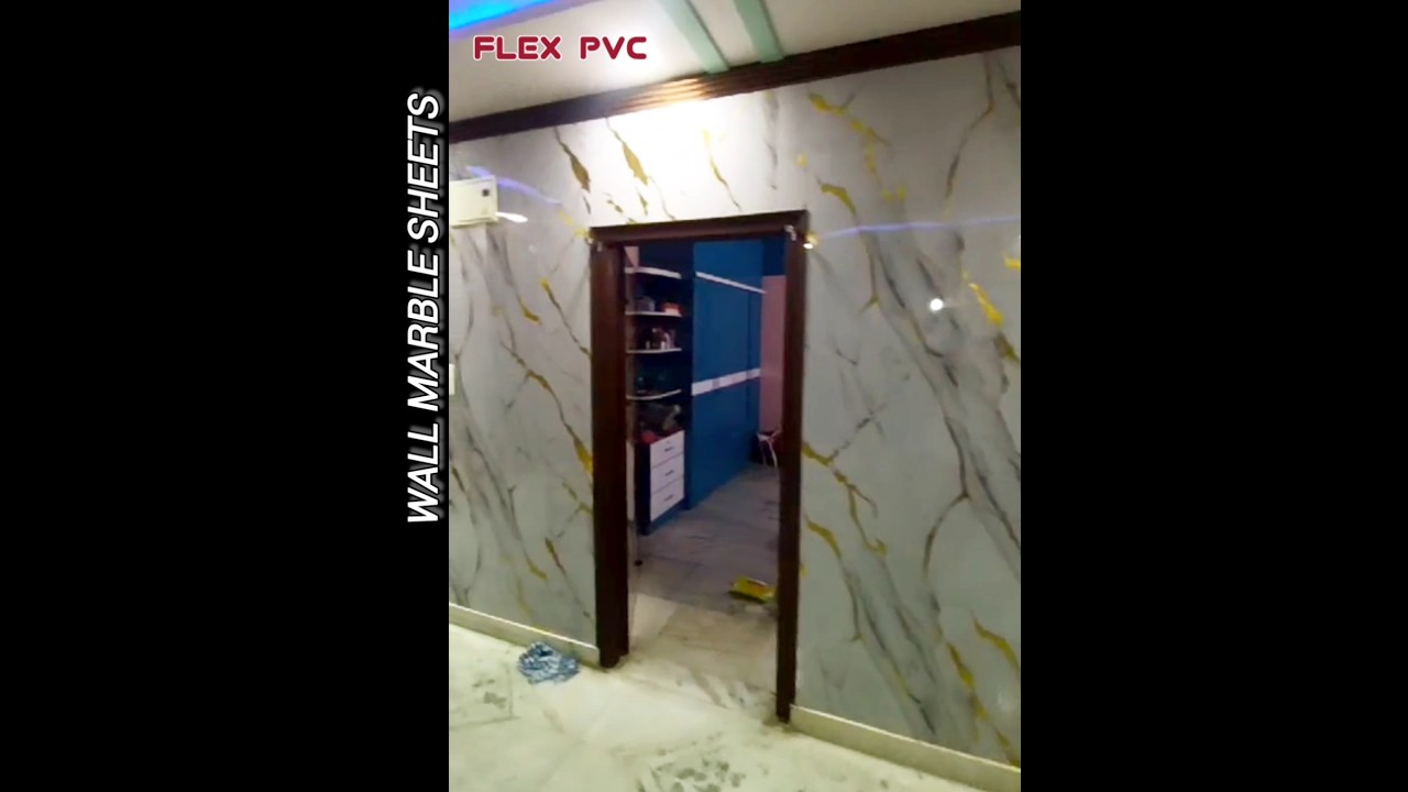 Wall PVC UV Marble Sheets #polygranite #polymarblesheet #interiordesign #wallcladding #wallcovering