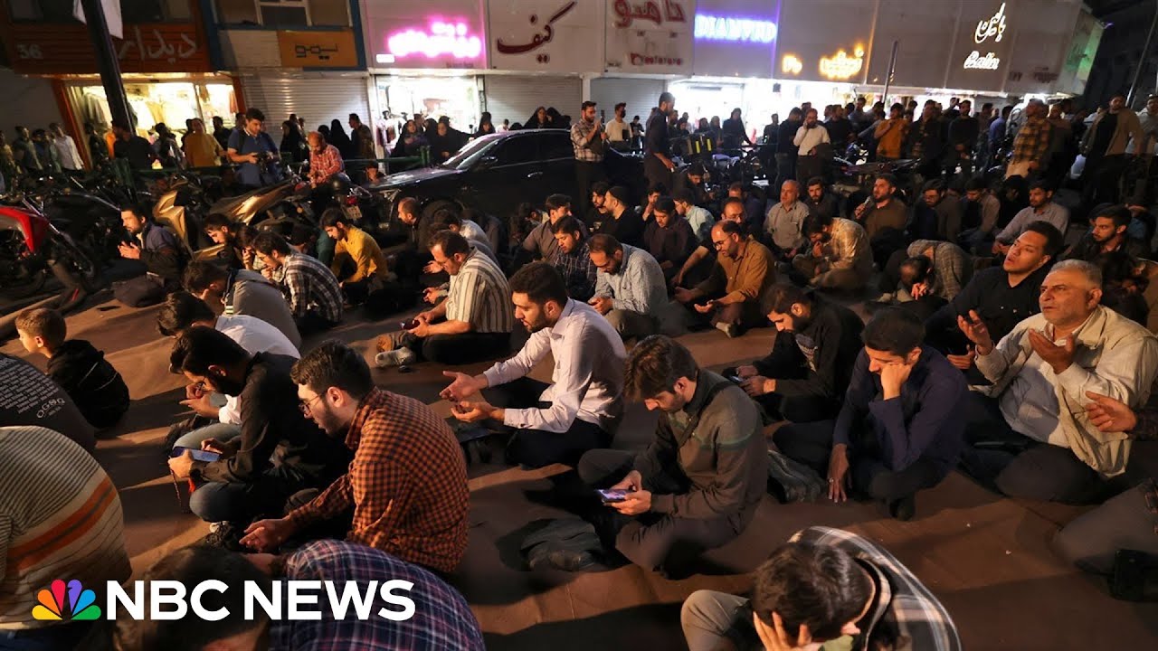 Group prayers take place in Tehran for Iran’s president following chopper crash