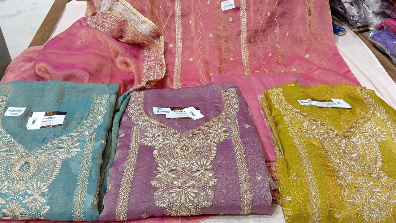 शादी/पार्टी special pure misaki silk suits🛍ORDER NO 7027954164