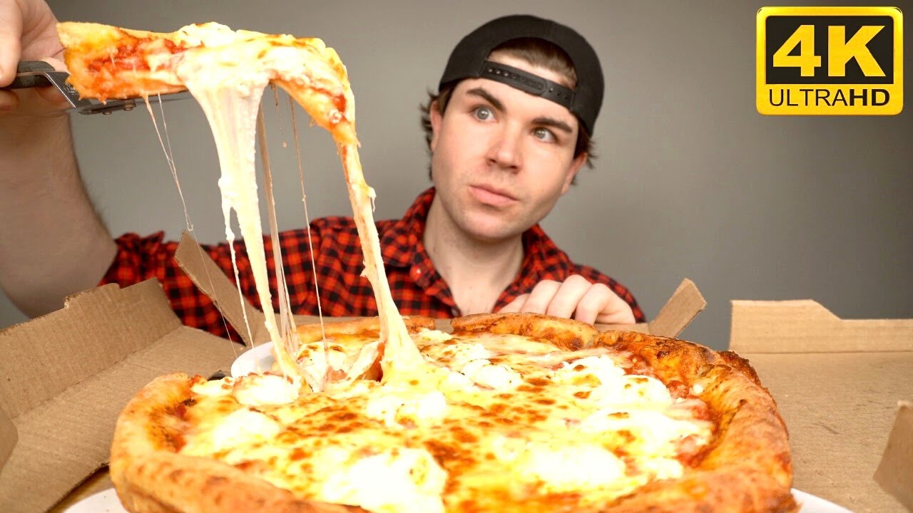 CHEESIEST CHICAGO DEEP DISH PIZZA MUKBANG ASMR