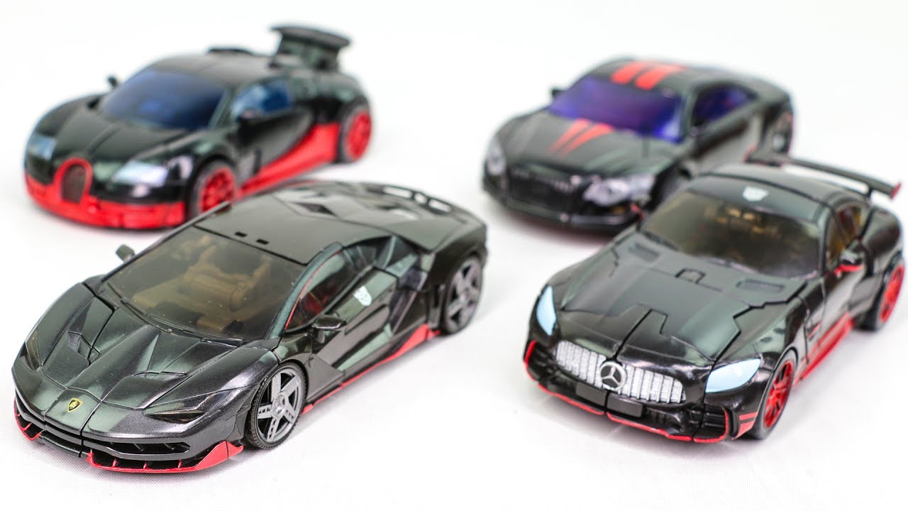 Transformers Black & Red Colors Hot Rod Drift Dead End SuperCar Vehicles Robot Car Toys