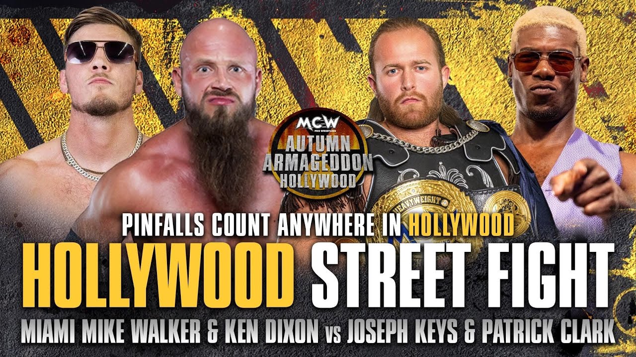 FULL MATCH: Patrick Clark & Joe Keys vs Ken Dixon & Miami Mike | Hollywood Street Fight