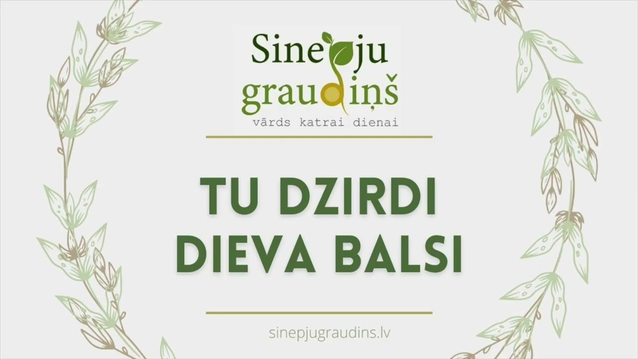 Sinepju Graudiņš ⧸⧸ Tu Dzirdi Dieva Balsi #133