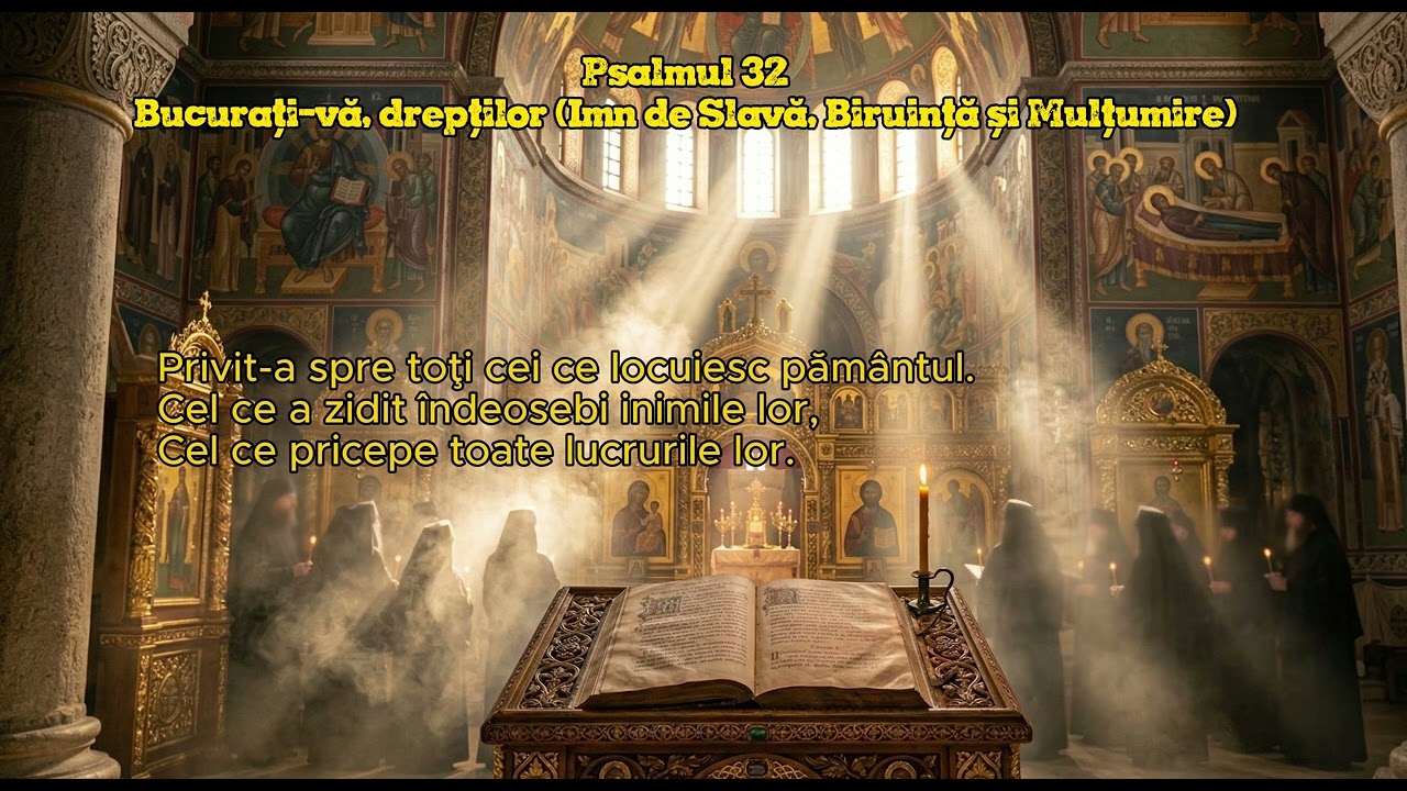Psalmul 32 - Bucurați-vă, drepților (Imn de Slavă, Biruință și Mulțumire | Cor Bizantin )