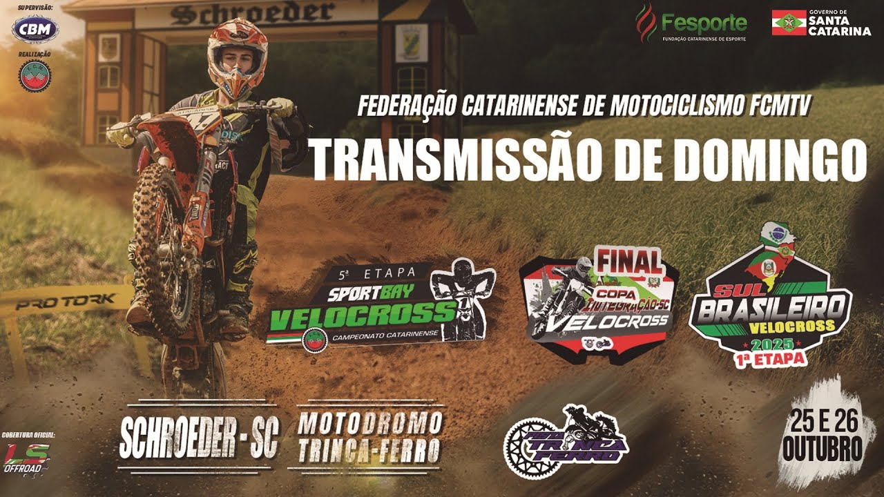Campeonato Catarinense de Velocross 2025 | 5&ordf; Etapa | Schroeder-SC