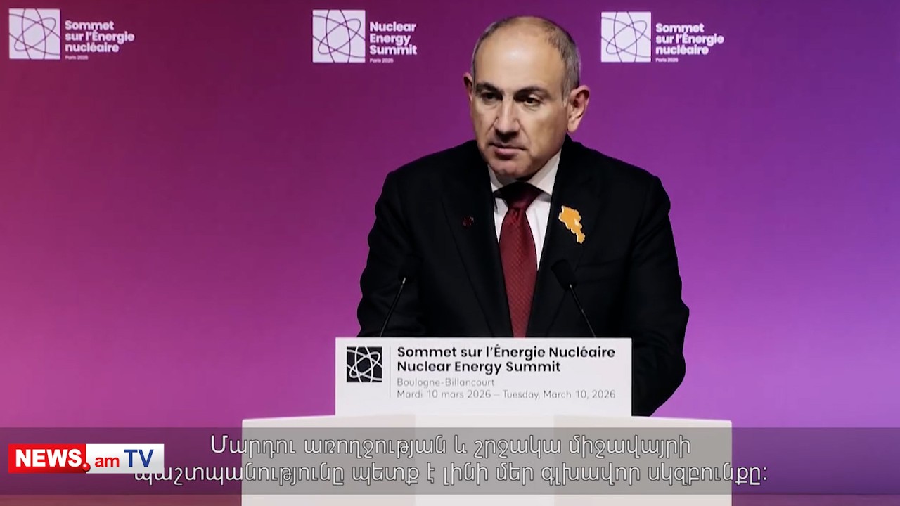 «Միջուկային էներգիան՝ որպես էլեկտրաէներգիայի մատակարարման հիմնական բաղադրիչ». Փաշինյան