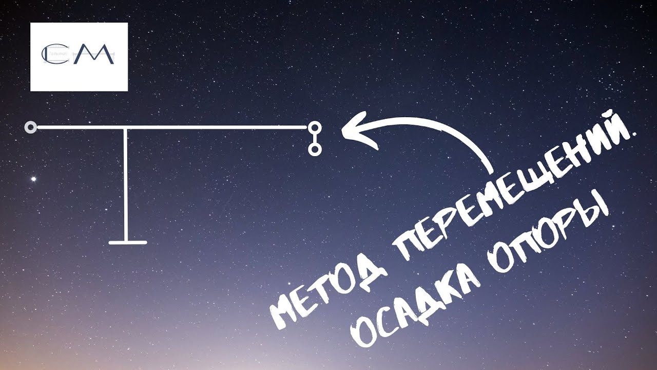 Расчет статически неопределимой рамы методом перемещений на  осадку опоры