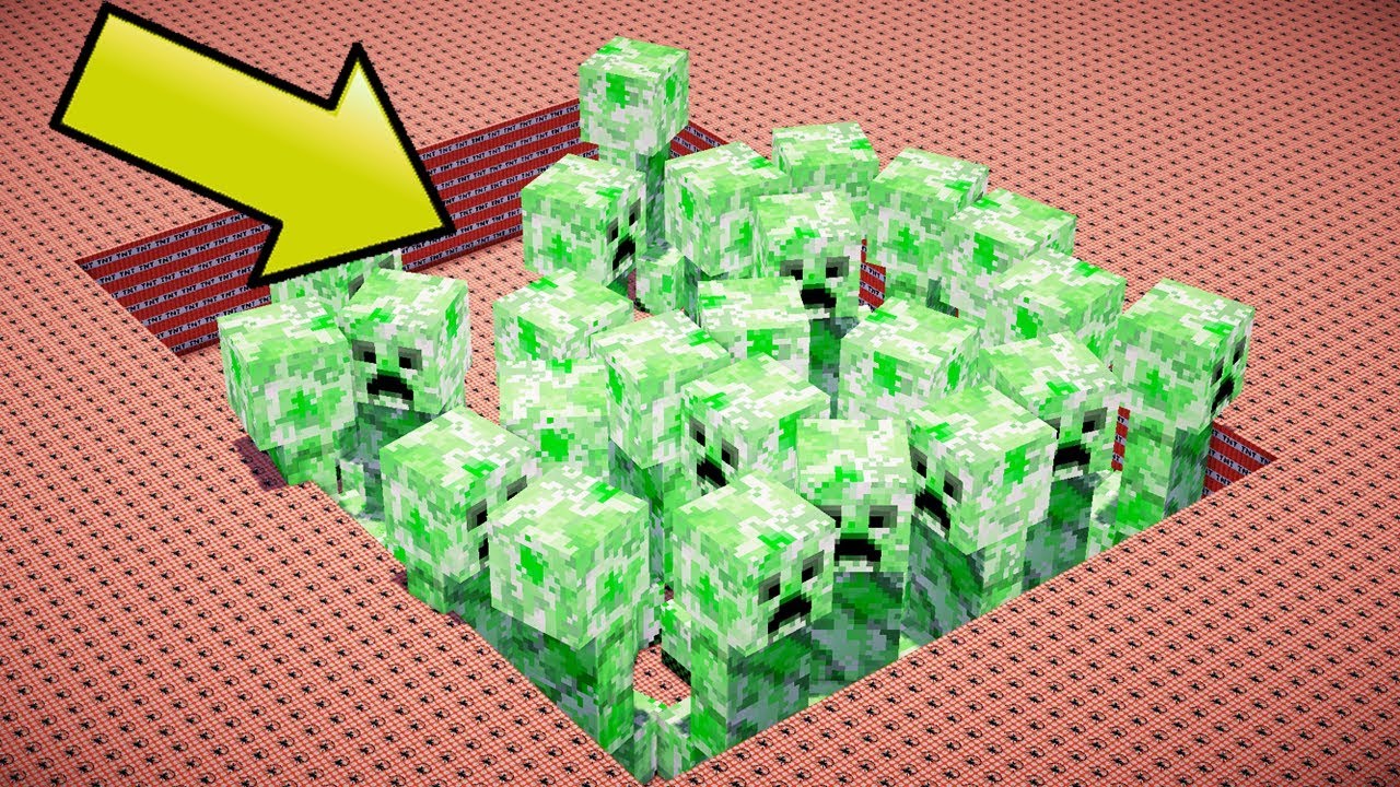 100,000 TNT VS GIANT CREEPERS | Minecraft