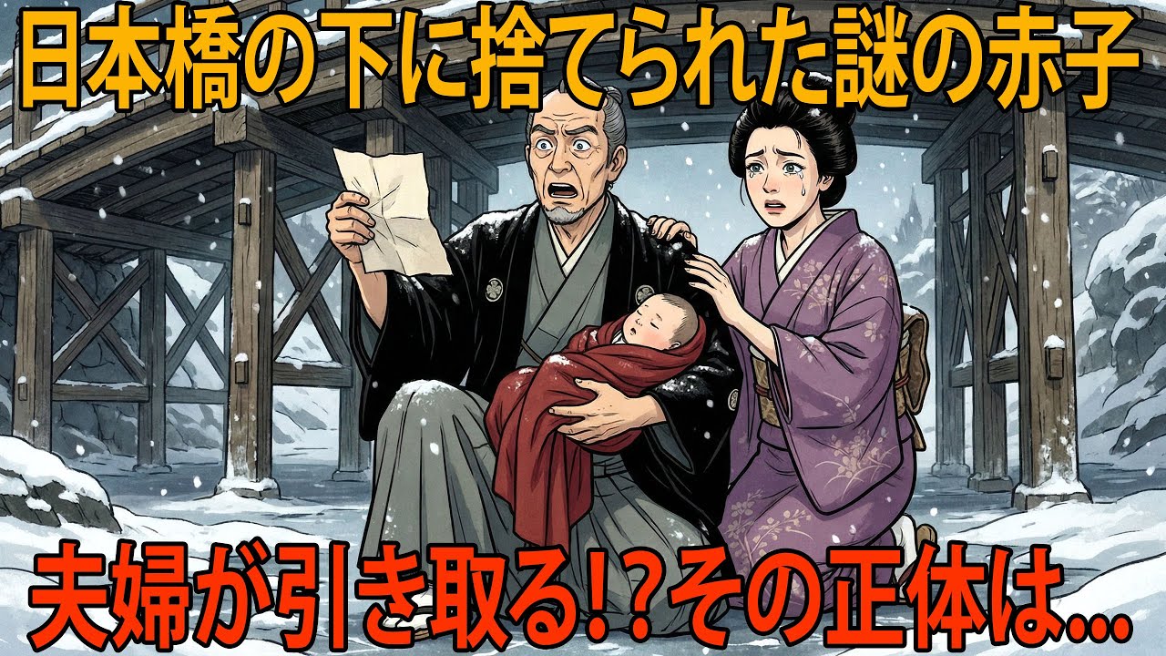 【江戸時代】日本橋の橋の下で男と妻が見つけた捨て子の女児…その正体が暴かれた瞬間、村の運命が一変した | 民話 | 野談 | 時代劇 | 昔話 | 説話 | オーディオブック | 伝説