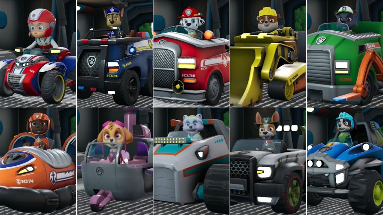 PAW Patrol: Grand Prix // All Playable Characters