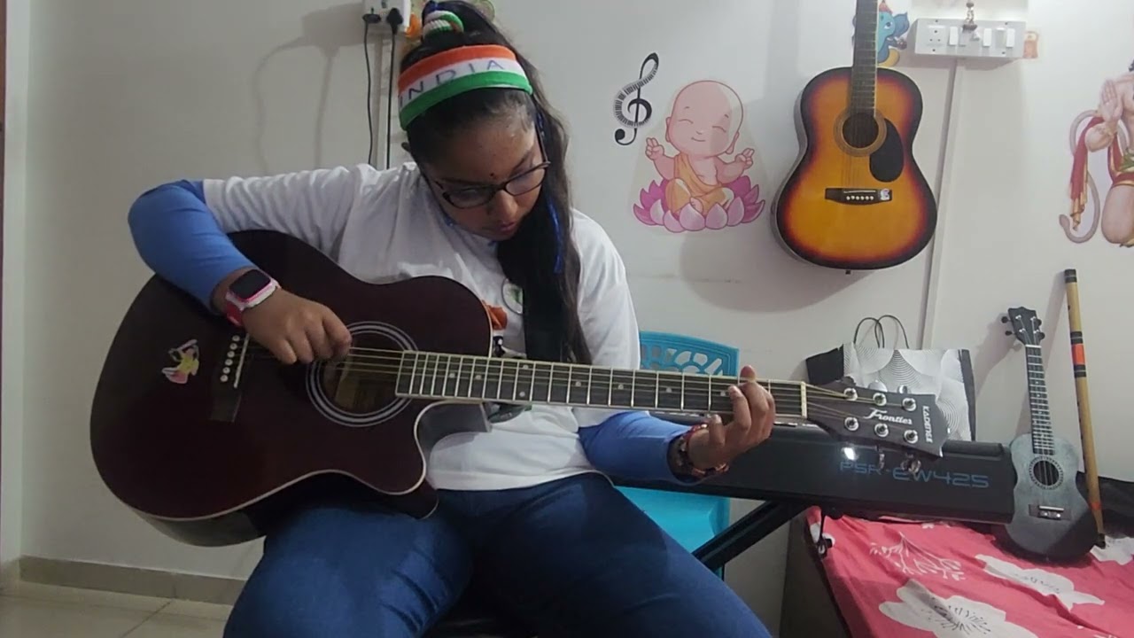 Music_with_Nikki!! - National Anthem - Jana Gana Mana - Happy Republic day! - Guitar cover