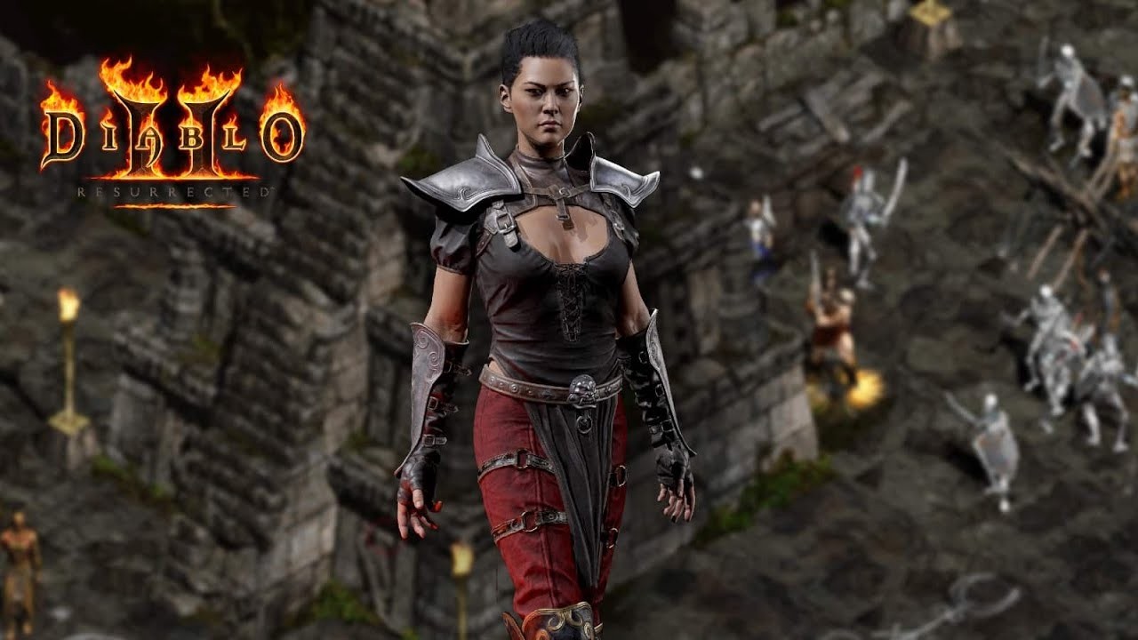 Diablo 2  Resurrected #1 Ассасин акт 1 Логово Зла и Кровавый ворон