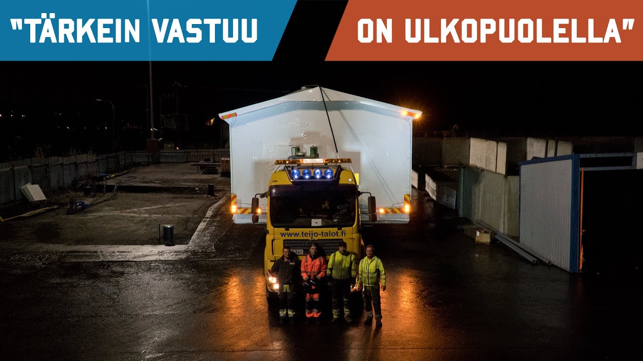 Talo perille vaikka peltoja pitkin - olin erikoiskuljetuksen matkassa