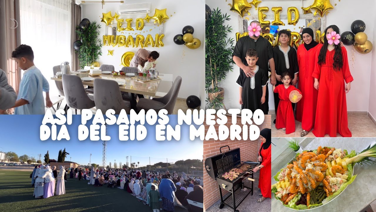Eid al fitr/ fiesta fin de ramadán/ ambiente del eid en familia