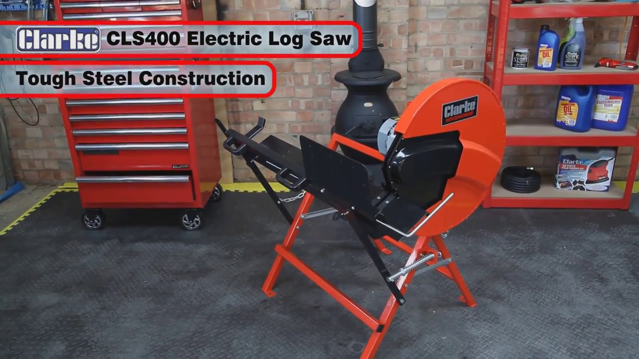 Clarke CLS400 Electric Log Saw - 16