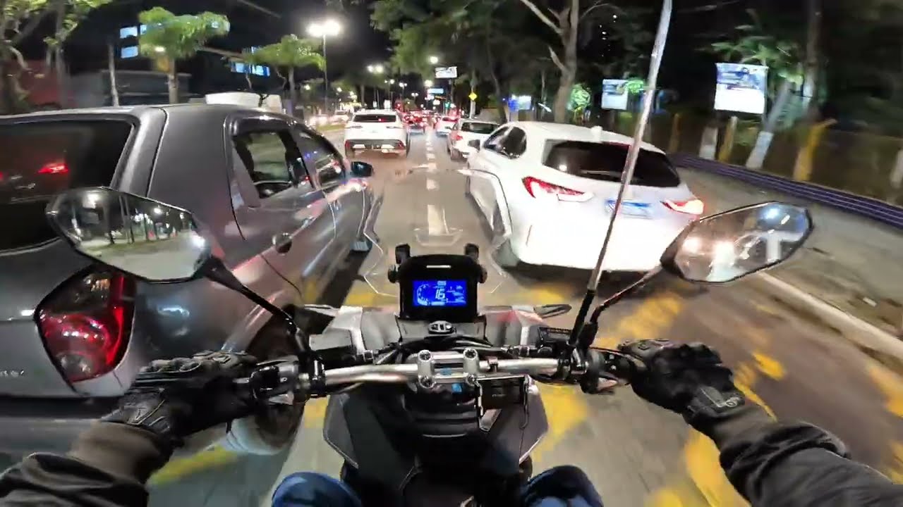 Honda ADV 160 - Rolê noturno - POV Video 