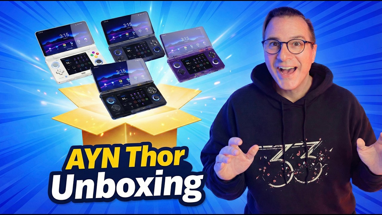 AYN Thor: Unboxing + Accessory Pack (Nintendo DS Style Android Handheld)