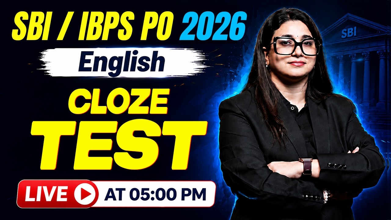 Cloze Test for SBI PO 2026 & IBPS PO 2026 🔥 | English Practice | by Rubaika Ma'am
