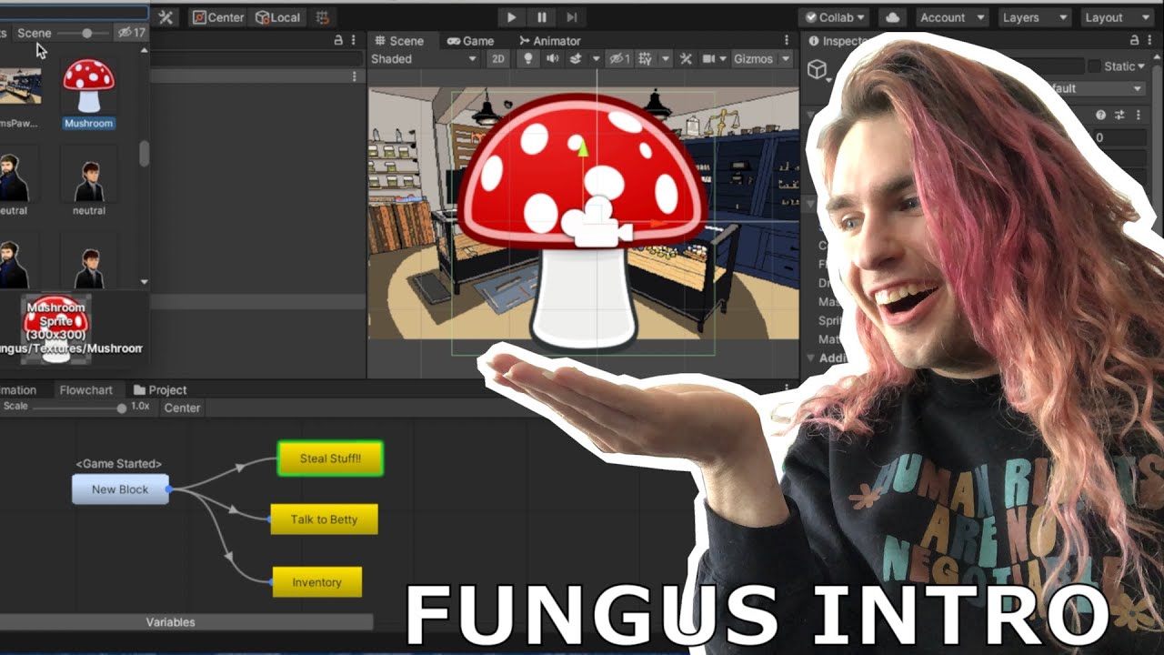 Point and Click Video Game using Fungus and Unity! | FUNGUS BASICS | Episode 1