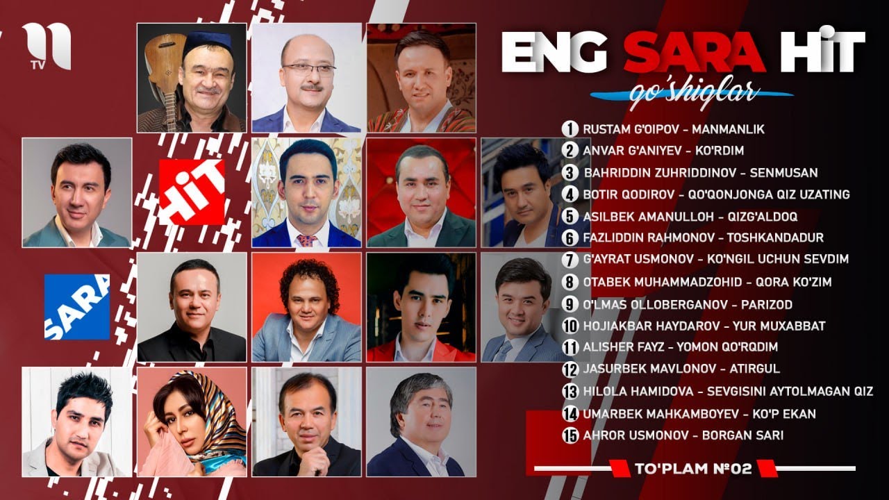 Eng sara hit qo'shiqlar to'plami № 02