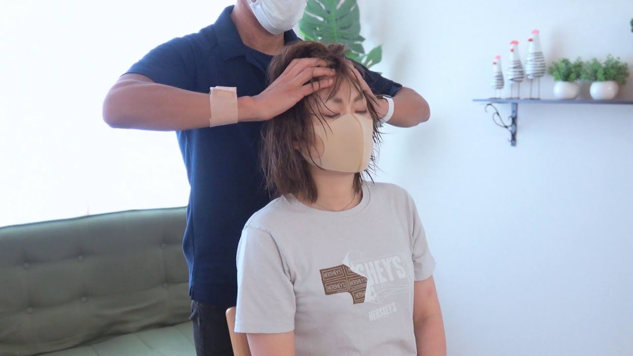 ASMR ヘアトニックヘッドマッサージ(頭と肩の叩打あり)