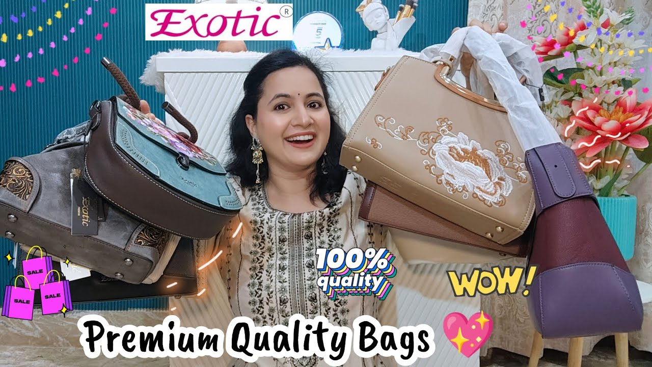 Exotic Premium Quality Bags Review 💕 | Perfect Office Bags & Sling Bags Haul | Neema's Corner 